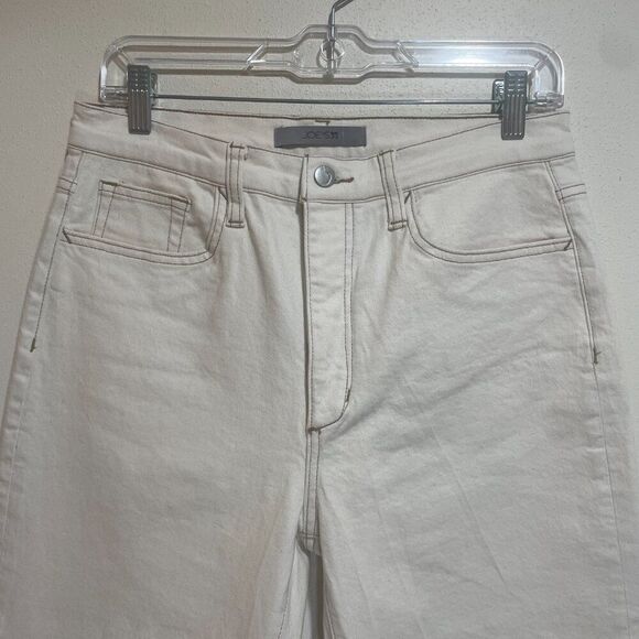 Joe's Jeans Size 28 The OG High Rise Straight Ankle Jeans Ecru Cream - Picture 3 of 16